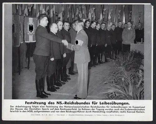 Festsitzung des NS.-Reichsbundes für Leibesübungen - Pressefoto Aktueller Bilderdienst Serie 1340 bS - Bild 7