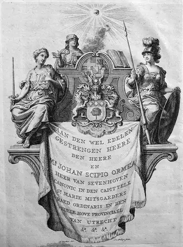Aan den wel edelen gestrengen heere den heere en mr Johan Scipio Ormea .. - Titelblatt Titel title page Atlas