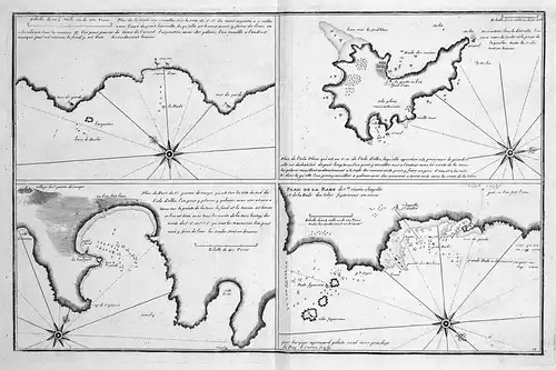 Plan de la Rade de S.te Marie - Saint-Pierre Sainte-Marie Isola d'Elba gravure incisione carte carta Karte map