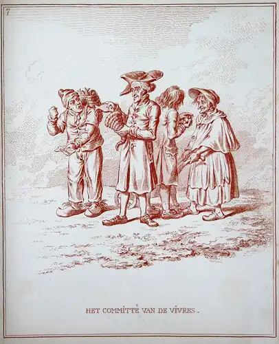 Het Committe van de Vivres - James Gillray caricature Verpflegung food Händler dealer Kaufmann merchant