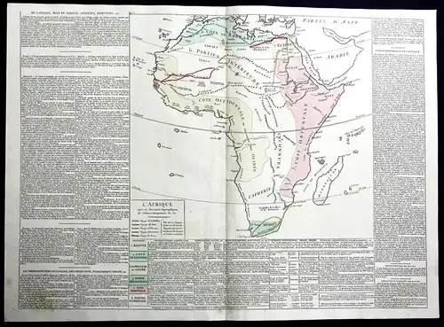 L'Afrique - Africa Afrika Madagascar Madagaskar Saudi Arabien Arabia Karte map Kupferstich antique print