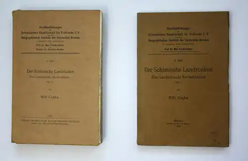 Der Schlesische Landrücken. Eine Landeskunde Nordschlesiens. Veröffentlichungen der Schlesischen Gesellschaft