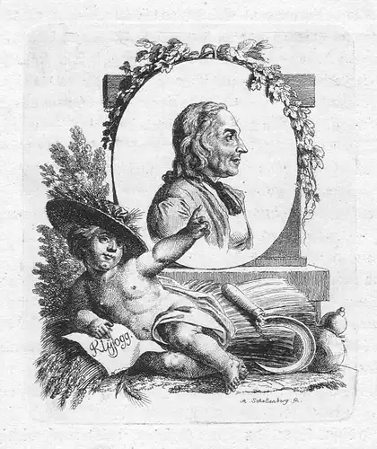 Klyjogg - Jakob Gujer Bauer Wermatswil Schweiz Portrait Radierung etching