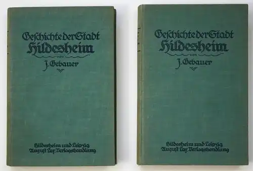 Geschichte der Stadt Hildesheim, verfaßt im Auftrage des Magistrats. 2 Bände.