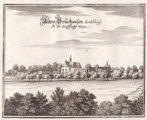 Alten Brüchausen Ambthauss in der Grafschafft Hoya - Hoya Bruchhausen LK Nienburg-Weser Amtshaus Grafschaft