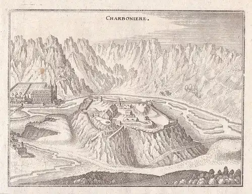 Charboniere - Chateau de Charbonnières Savoie Aiguebelle Auvergne France Frankreich gravure estampe