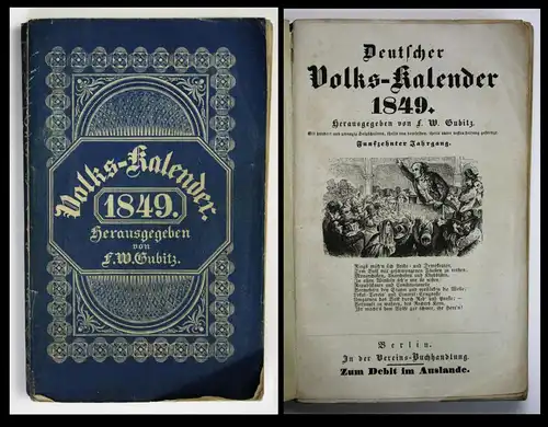 Deutscher Volks-Kalender 1849. Funfzehnter Jahrgang.