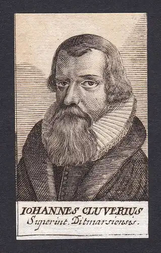 Iohannes Cluverius / Johannes Clüver / theologian Theologe Dithmarschen