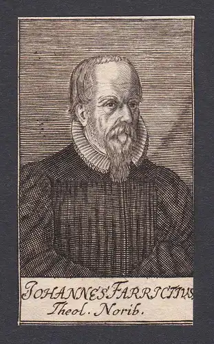 Johannes Farricijus / Johann Fabricius / theologian Theologe Nürnberg