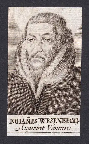 Iohanes Wesenbeci / Johann Vesembeck / theologian Theologe preacher Prediger Ulm