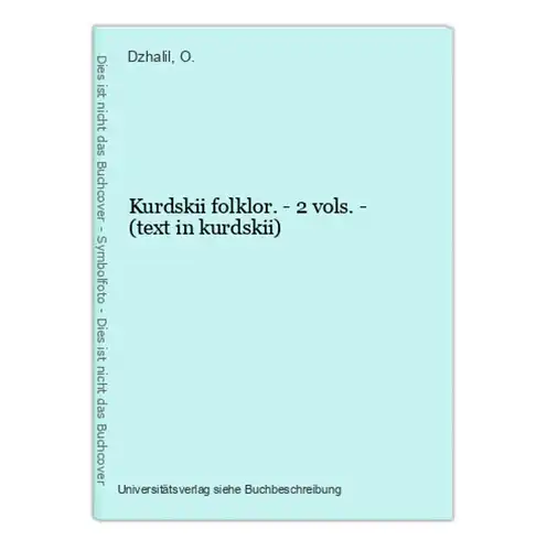 Kurdskii folklor. - 2 vols. - (text in kurdskii)
