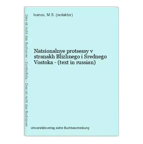 Natsionalnye protsessy v stranakh Blizhnego i Srednego Vostoka - (text in russian)