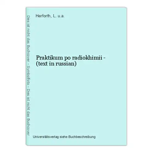 Praktikum po radiokhimii - (text in russian)