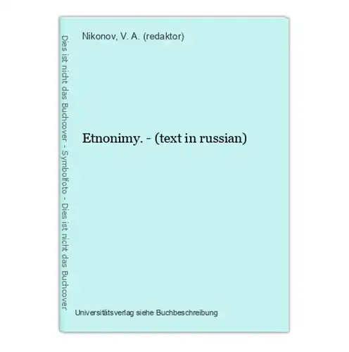 Etnonimy. - (text in russian)