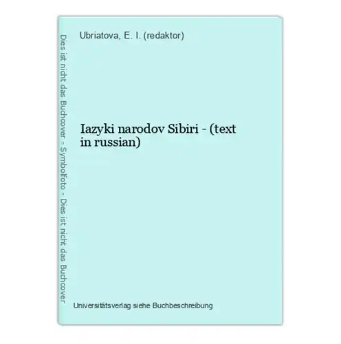 Iazyki narodov Sibiri - (text in russian)