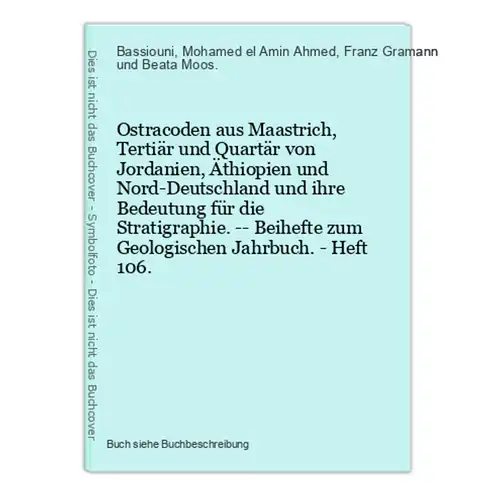 Ostracoden aus Maastrich, Tertiär und Quartär von Jordanien, Äthiopien und Nord-Deutschland und ihre Bedeutung