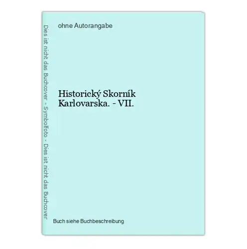 Historický Skorník Karlovarska. - VII.