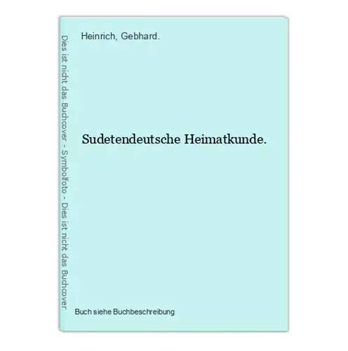 Sudetendeutsche Heimatkunde.