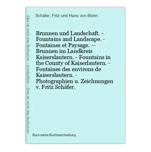 Brunnen und Landschaft. - Fountains and Landscape. - Fontaines et Paysage. -- Brunnen im Landkreis Kaiserslaut
