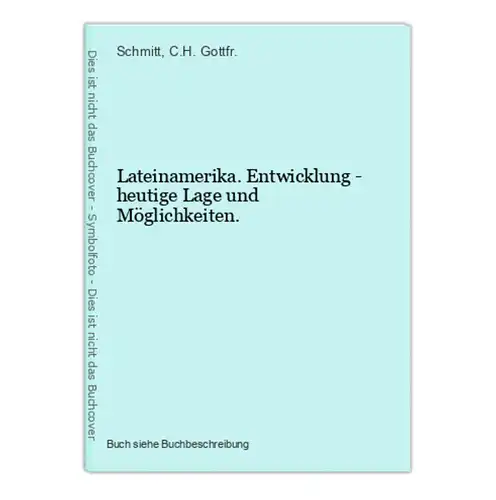 Lateinamerika. Entwicklung - heutige Lage und Möglichkeiten.