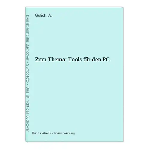 Zum Thema: Tools für den PC.