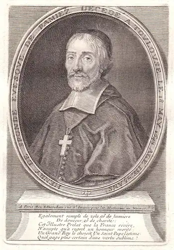 Henry de Sponde - Henri de Sponde juriste historien gravure Portrait Kupferstich antique print