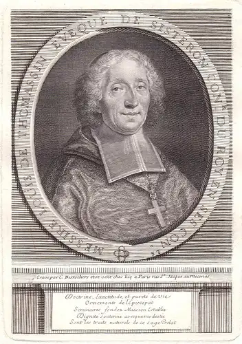 Messire Louis de Thomassin - Louis de Thomassin gravure Portrait Kupferstich antique print