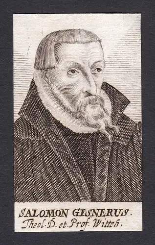 Salomon Gesnerus / Salomon Gesner / theologian Theologe Wittenberg