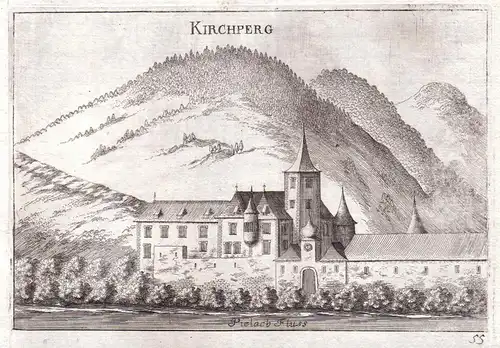 Kirchperg - Kirchberg an der Pielach Ansicht Kupferstich antique print