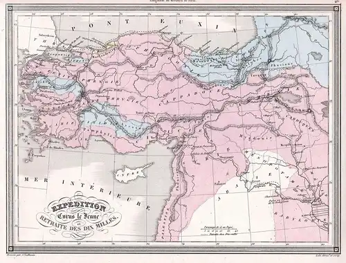 Expedition de Cyrus le Jeune retraite des dix milles - Arabia Arabien Cyrus Zypern Syria Syrien Turkey Türkei