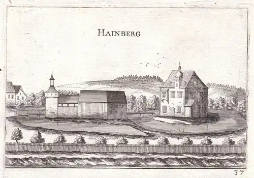 Hainberg - Hainberg Mank Melk Niederösterreich Kupferstich antique print