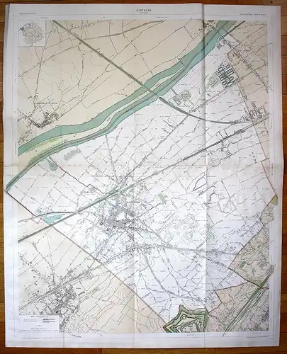 Nanterre - Nanterre Reuil Carrières-Saint-Denis Chemin plan de la ville city map Paris