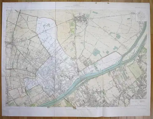 Asnieres - Asnières-sur-Seine Gennevilliers Bois-Colombes Clichy plan de la ville city map Paris