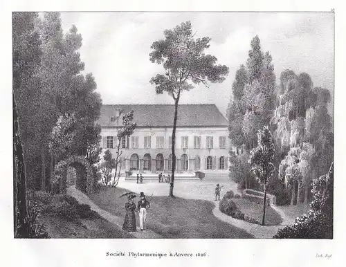Societe Phylarmonique a'Anvers 1826 - Anvers Antwerpen Societe Gesellschaft Lithographie Cloet Belgique Belgie