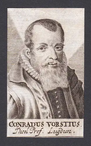 Conradus Vorstius / Konrad von der Vorst / theologian Theologe Leiden