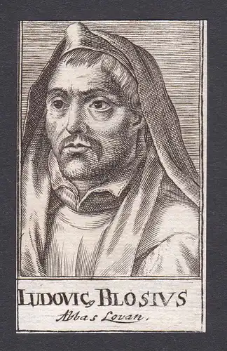 Ludovic. Blosius / Francois Louis de Blois / theologian Theologe Liessies Belgien