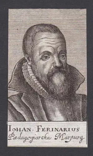 Iohan. Ferinarius / Johannes Ferinarius / theologian Theologe Marburg