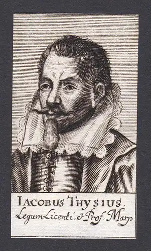 Iacobus Thysius / Jakob Thijs / lawyer Jurist Marburg