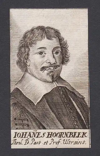 Iohanes Hoornbeek / Johannes Hoornbeek / theologian Theologe Leiden