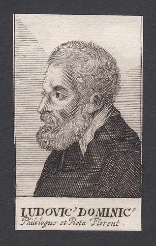Ludovic Dominic / Ludwig Dominicus / philologist poet Philologe Dichter Firenze