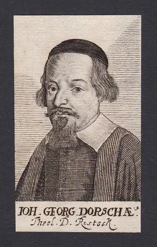 Ioh. Georg Dorscha / Johann Georg Dorsche / theologian Theologe Rostock