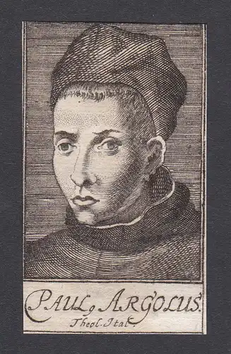 Paul Argolus / Paulus Argulus / theologian Theologe Italia