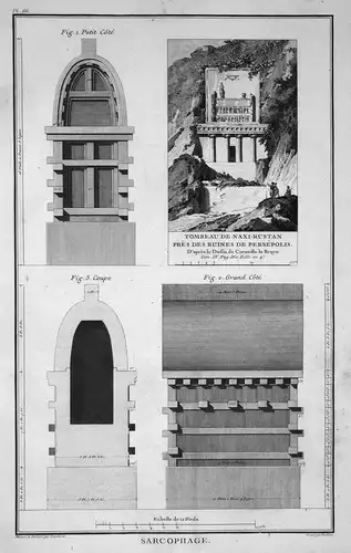 Sarcophage - Temple Tempel Sarkophag antique Greece Griechenland Persepolis Iran architecture Architektur