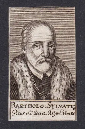 Bartholo Sylvatic / Bartholomäus Sylvaticus / jurist professor Rechtsgelehrter Professor Venezia