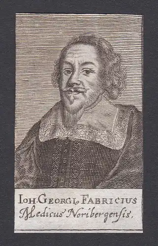 Ioh. Georgi Fabricius / Georg Fabricius / poet historian Dichter Historiker Nürnberg