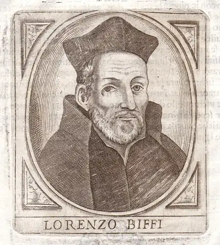 Lorenzo Biffi - Lorenzo Biffi Portrait Bergamo incisione Kupferstich