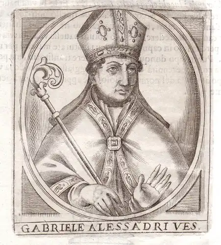 Gabriele Alessadri Ves - Gabriele Alessandri Portrait Bergamo incisione Kupferstich
