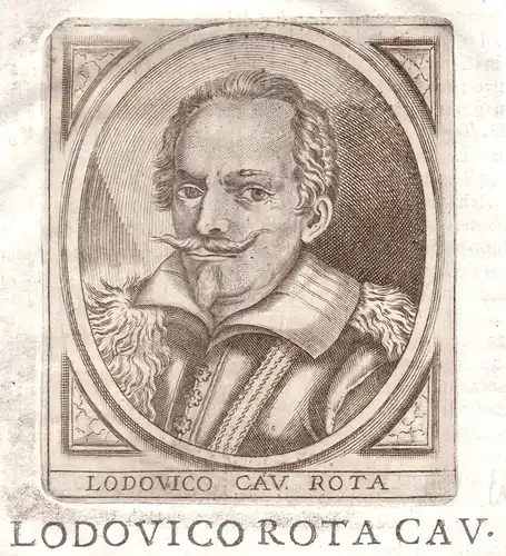 Lodovico cav. Rota - Lodovico Rota Portrait Bergamo incisione Kupferstich