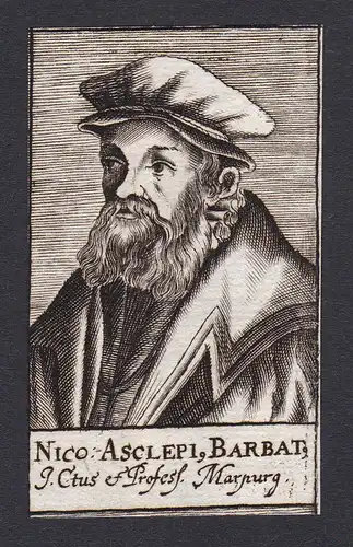 Nico Asclepi Barbat / Nikolaus Hiltbrant Barbatus Asclepius / jurist professor Jurist Professor Marburg