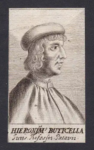 Hieronym Buticella / Hieronymus Buticella / jurist professor Padova